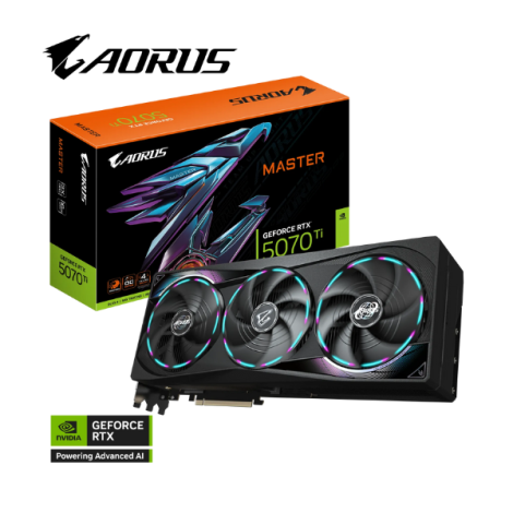 Card Màn Hình Gigabyte AORUS GeForce RTX 5070 Ti MASTER 16G (GV-N507TAORUS M-16GD)