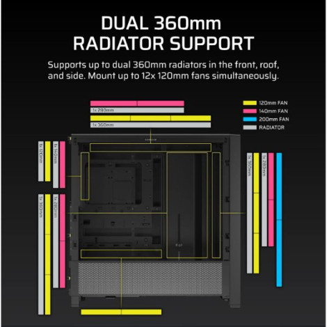 Case Corsair FRAME 4000D Black (CC-9011290-WW)