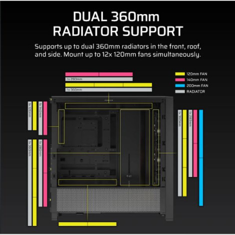 Case Corsair FRAME 4000D RS ARGB Black (CC-9011296-WW)