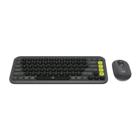 Combo Bàn phím, Chuột Logitech POP ICON màu Đen 920-013121