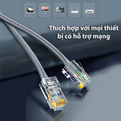 Đầu bấm mạng RJ45 Cat6 cao cấp Ugreen 50962 (Hộp 50 cái)