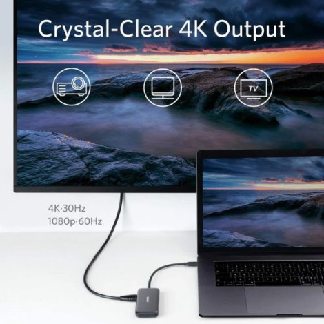 Hub chuyển đổi USB-C đa năng PowerExpand 5 in 1 Anker A83340A1