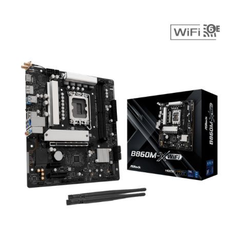 Mainboard ASRock B860M-X WIFI (2 x DDR5/ 128GB/ LGA 1851/ Micro ATX)