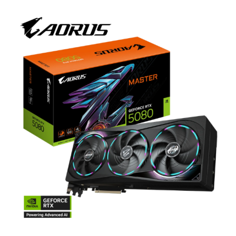 Mainboard Gigabyte AORUS GeForce RTX 5080 MASTER 16G (N5080AORUS M-16GB)