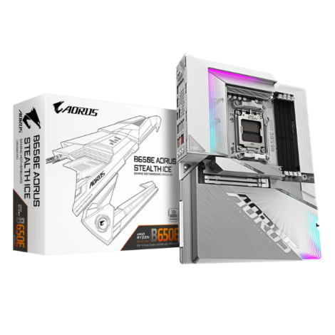 Mainboard Gigabyte B650E AORUS STEALTH ICE (4 x DDR5/ 256 GB/ AM5/ Micro ATX)