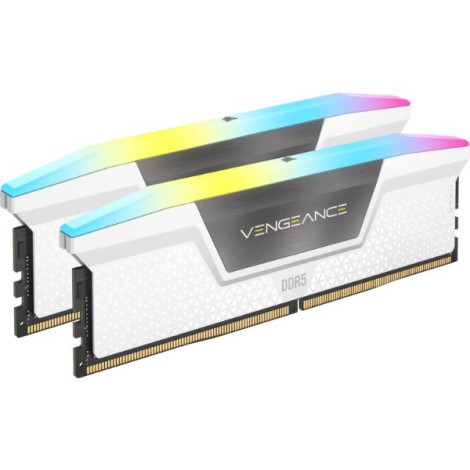 Ram Desktop Corsair Vengeance RGB White 32GB DDR5 Bus 5200MHz CMH32GX5M2B5200C40W