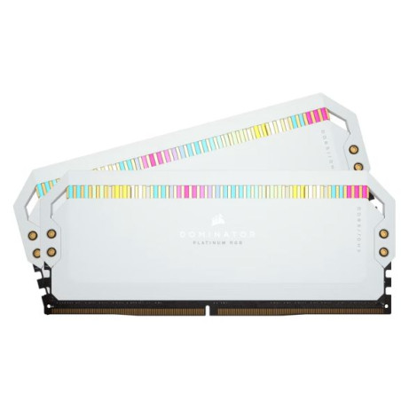 Ram Desktop Corsair Dominator Platinum RGB White Led 32GB DDR5 Bus 6000Mhz CMT32GX5M2X6000C36W