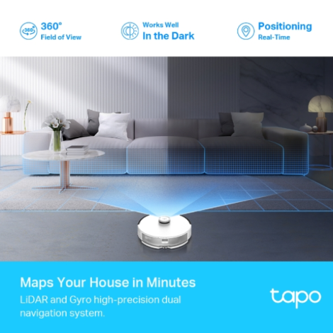 Robot Hút Bụi và Lau Nhà TP-Link Tapo RV30C MOP (4200 Pa/ 3 giờ)