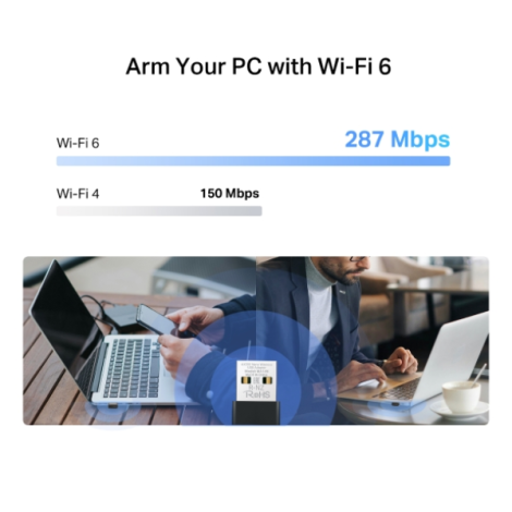 USB Wifi Mercusys Nano MA14N (287 Mbps/ Wifi 6/ 2.4 GHz)