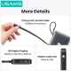 Sạc dự phòng USAMS CD228 20W 10000mAh C-L Cable XR Series Black (10KCD22801)