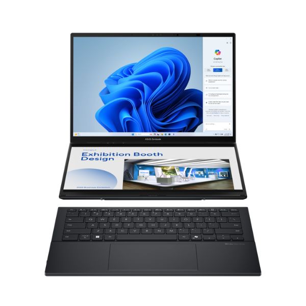 Laptop Asus Zenbook Duo OLED UX8406CA-PZ109WS (Ultra 9 285H/ Ram 32GB/ SSD 1TB/ Windows 11 Home/ Office Home 2024/ Microsoft 365 Basic 1Y/ 2Y/ Xám)