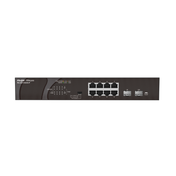 Switch PoE Ruijie ES110GDS-P (10 port/ 10/100/1000 Mbps/ SFP)