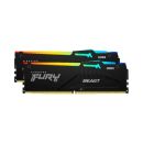 Ram Desktop Kingston Fury Beast RGB 64GB DDR5 Bus 6000Mhz KF560C30BBAK2-64