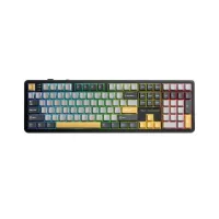 Bàn phím cơ 3 Mode Aula F108 Đen, Xám, Vàng Volcano switch