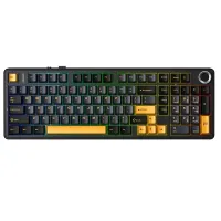 Bàn phím cơ 3 Mode AULA F99 Pro, có núm xoay, Đen, Xanh đậm, Cam Star Vector switch