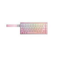 Bàn phím cơ có dây AULA HERO 84 HE Trắng Hồng Gradient Contour