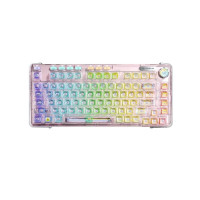 Bàn phím cơ Gaming 3 Mode AULA F81 Ice Soul switch Pink