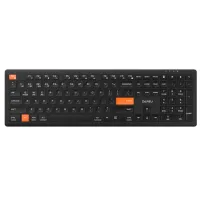 Bàn phím văn phòng không dây Dareu LK150D (Đen cam)