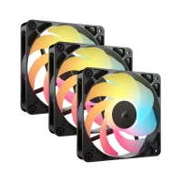 Bộ 3 Fan Case Corsair RS120-R ARGB 120mm PWM Reverse Fans Black (CO-9050196-WW)