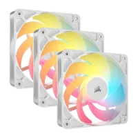 Bộ 3 Fan Case Corsair RS120-R ARGB 120mm PWM Reverse Fans White (CO-9050197-WW)