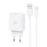Bộ củ sạc, cáp sạc USB to Lighting USAMS USM068-LN-EW