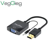 Cáp chuyển đổi HDMI sang VGA VegGieg V-Z902 (có Audio), hỗ trợ FullHD 1080P@60Hz