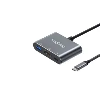 Cáp chuyển Type-C sang HDMI, USB3.0, PD VegGieg V-TC03