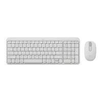 Combo bàn phím + chuột văn phòng không dây Logitech MK250 (Trắng)