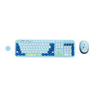 Combo Bàn Phím, Chuột không dây MOFII SILLY CAT Xanh Dương