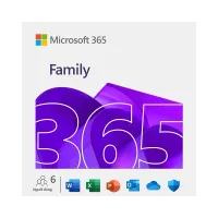 Phần mềm điện tử M365 Family Subscr PK Lic 1YR Online APAC EM ESD EP2-36890