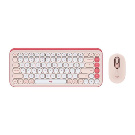 Combo Bàn phím, Chuột Logitech POP ICON màu Hồng 920-013123