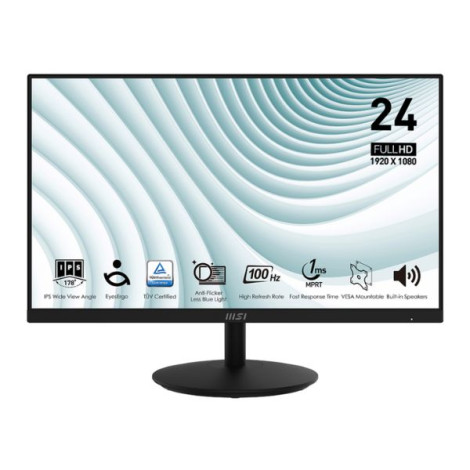 Màn hình LCD MSI PRO MP242A (23.8 inch/ 1920 x 1080/ 300 cd/m2/ 1ms/ 100Hz/ 2 x 2W Speakers)