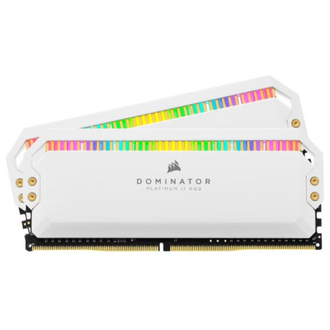 Ram Desktop Corsair Dominator Platinum RGB White 32GB DDR4 Bus 3200MHz CMT32GX4M2C3200C16W